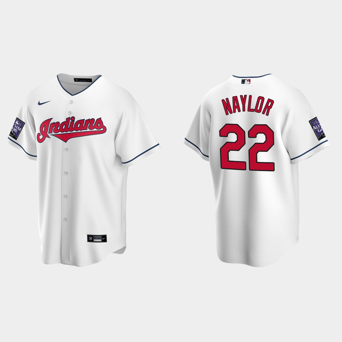 Josh Naylor Cleveland Indians 2021 All-Star Game Home Jersey - White