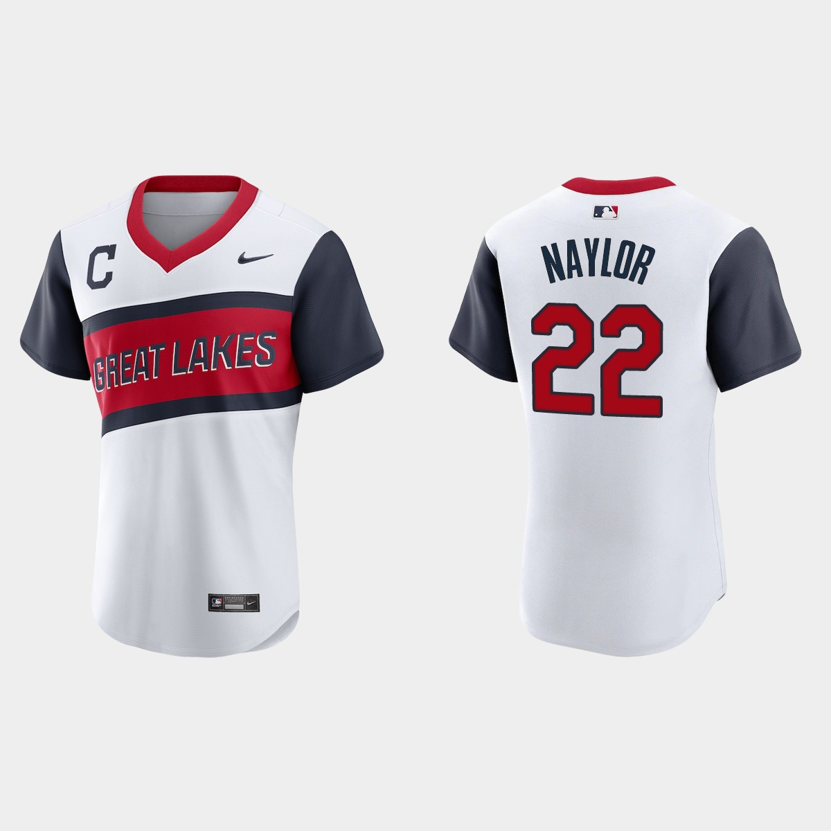 Josh Naylor Cleveland Indians 2021 Little League Classic Home Jersey - White