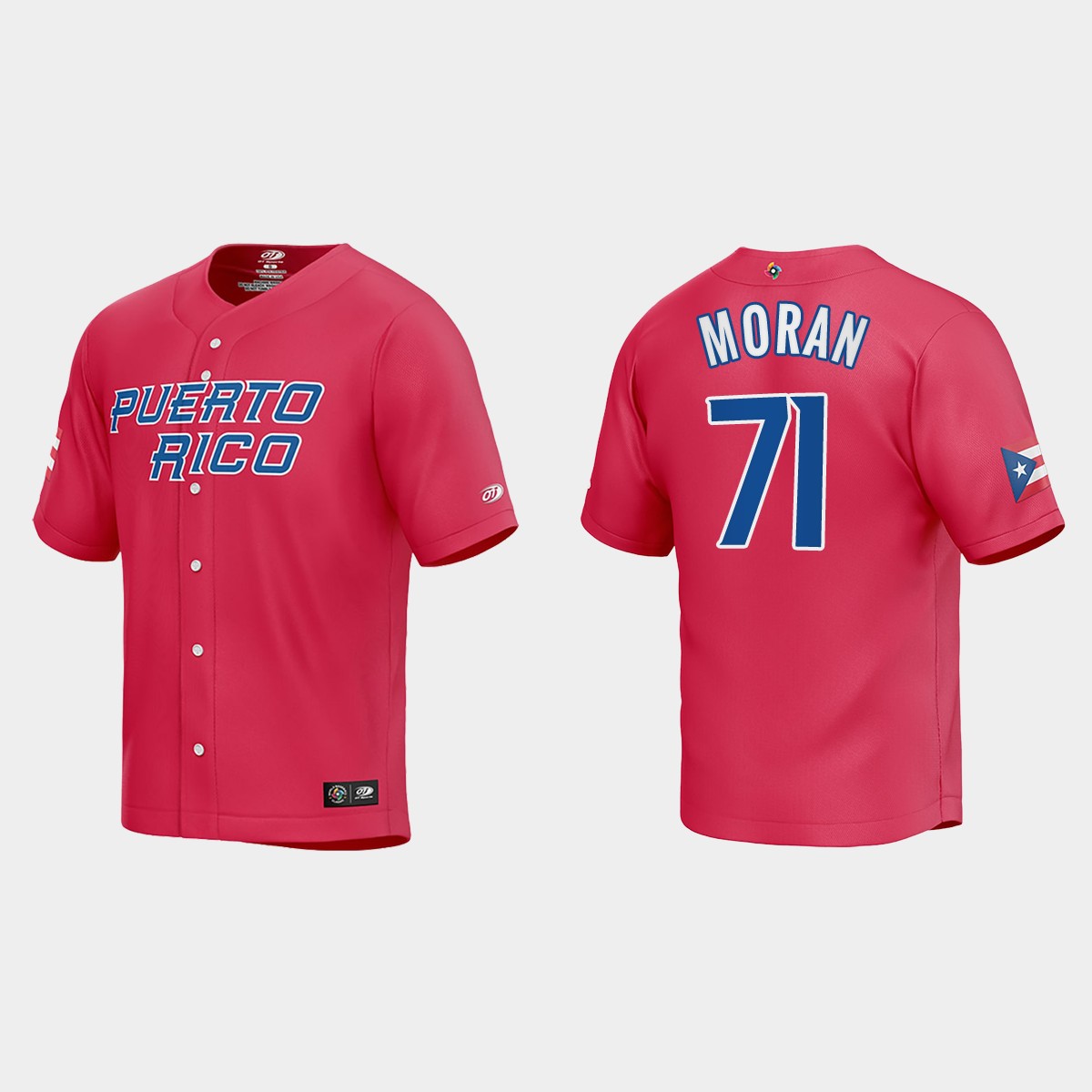 Jovani Moran Puerto Rico  2023 World  Classic Jersey - Red