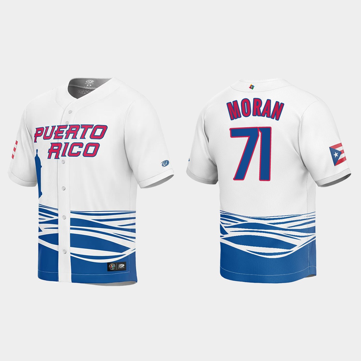 Jovani Moran Puerto Rico  2023 World  Classic Jersey - White