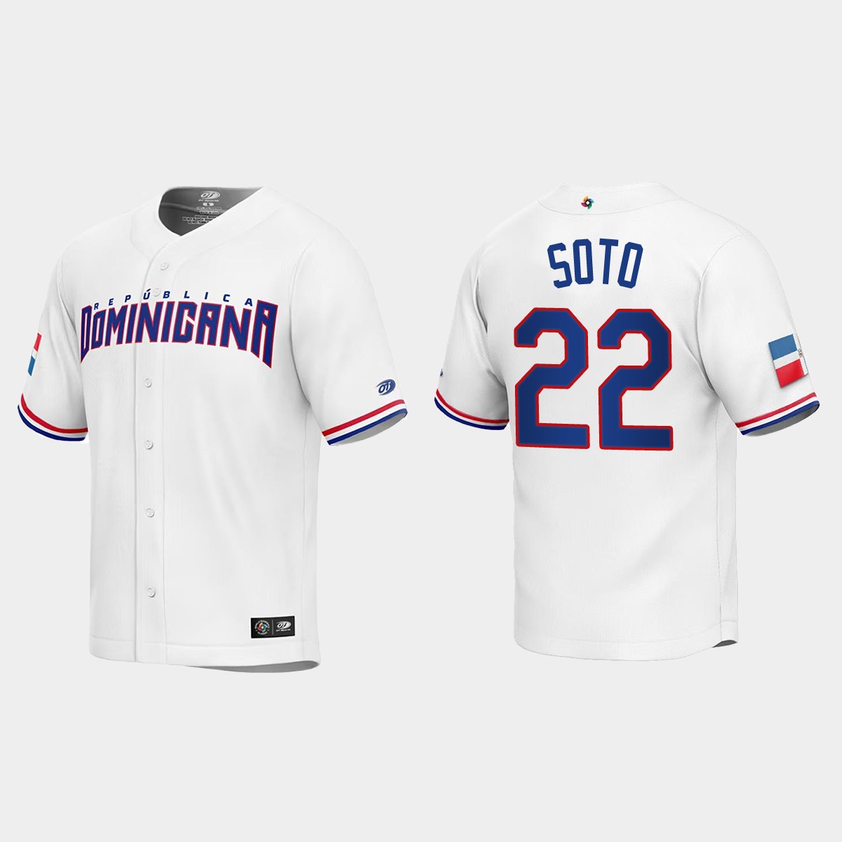 Juan Soto Dominican Republic  2023 World  Classic Jersey - White