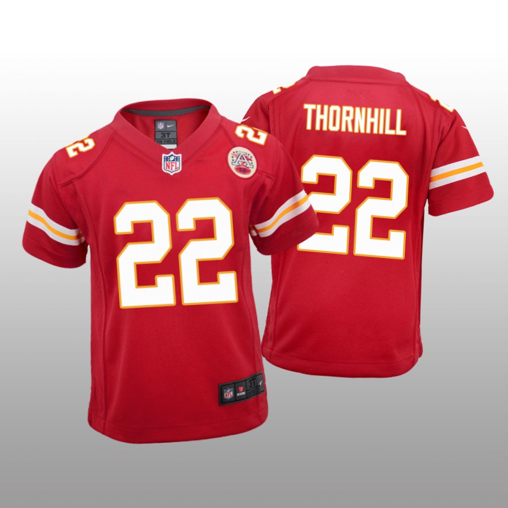 Juan Thornhill Kansas City Chiefs Red NFL Draft Game Jersey