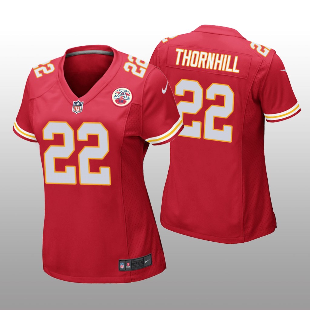 Juan Thornhill Kansas City Chiefs Red NFL Draft Game Jersey