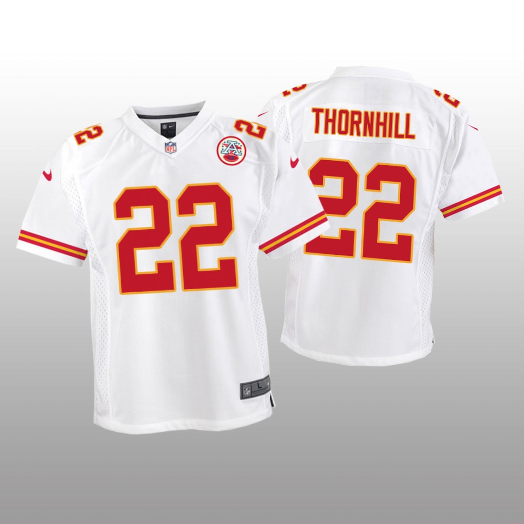 Juan Thornhill Kansas City Chiefs White NFL Draft Game Jersey