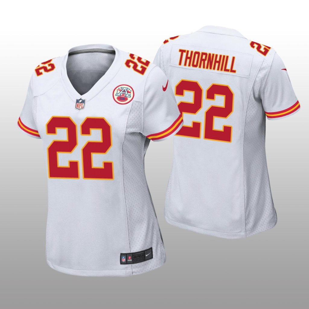 Juan Thornhill Kansas City Chiefs White NFL Draft Game Jersey