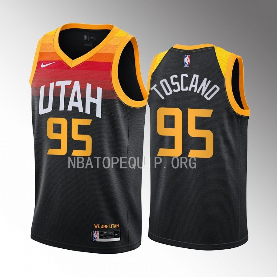 Juan Toscano-Anderson #95 Utah Jazz 2022-23 City Edition Black Jersey