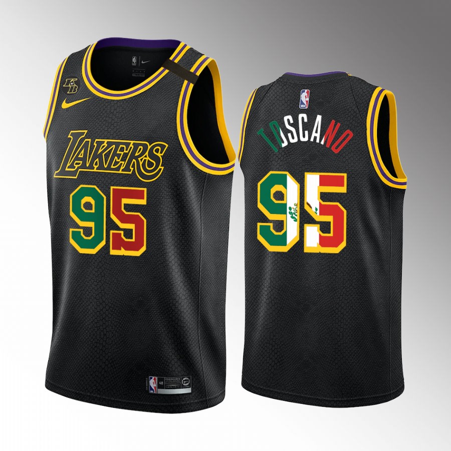 Juan Toscano-Anderson Special Mexico Edition Los Angeles Lakers #95 Jersey Black Mamba Inspired