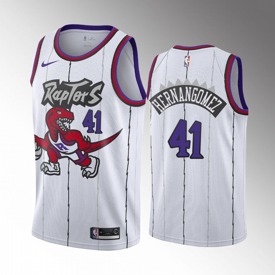Juancho Hernangomez #41 Toronto Raptors Classic Edition White Jersey