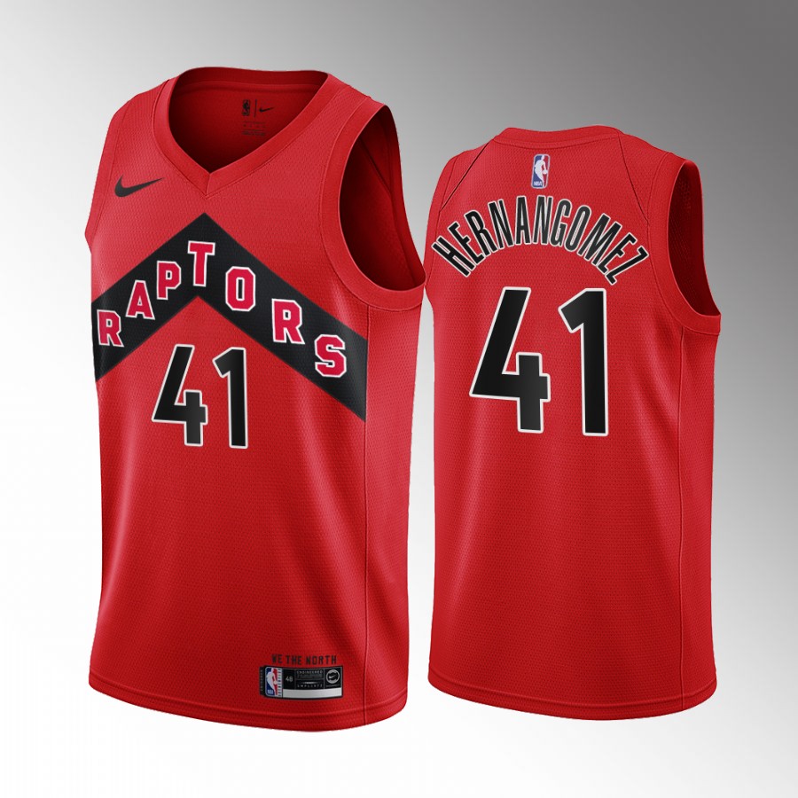 Juancho Hernangomez #41 Toronto Raptors Icon Edition Red Jersey