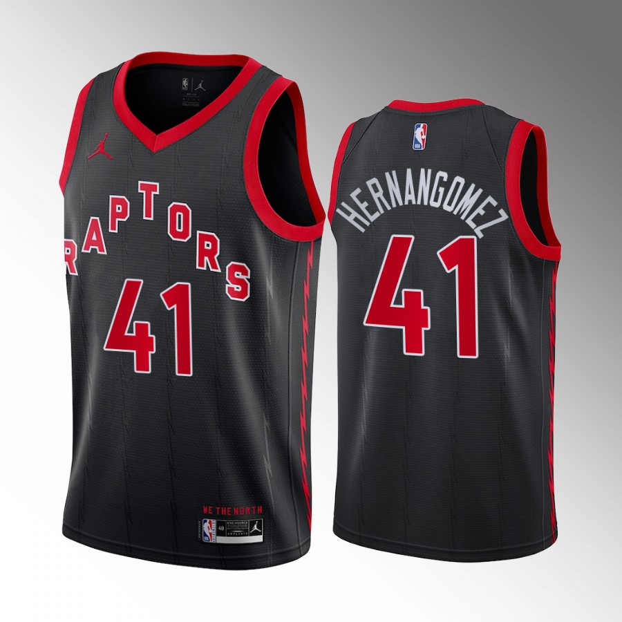 Juancho Hernangomez #41 Toronto Raptors Statement Edition Black Jersey