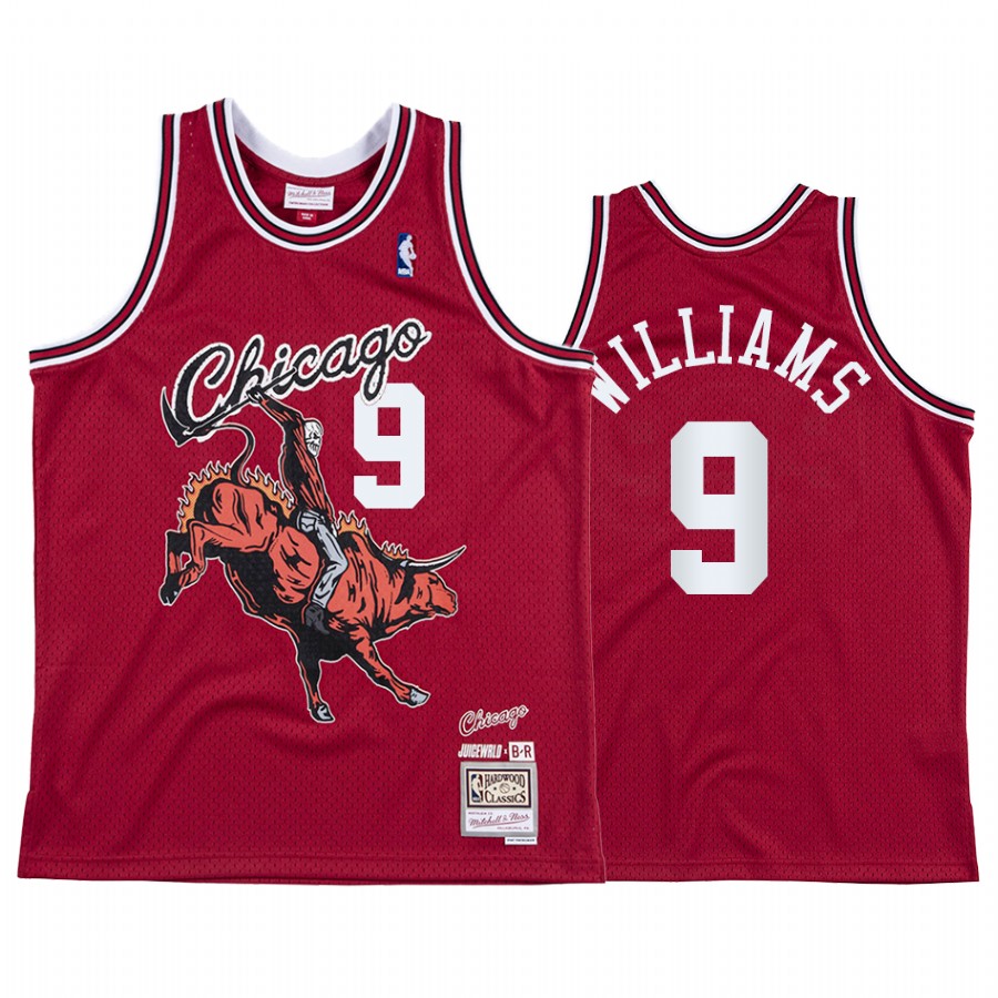Juice Wrld X Chicago Bulls Patrick Williams Red Jersey BR