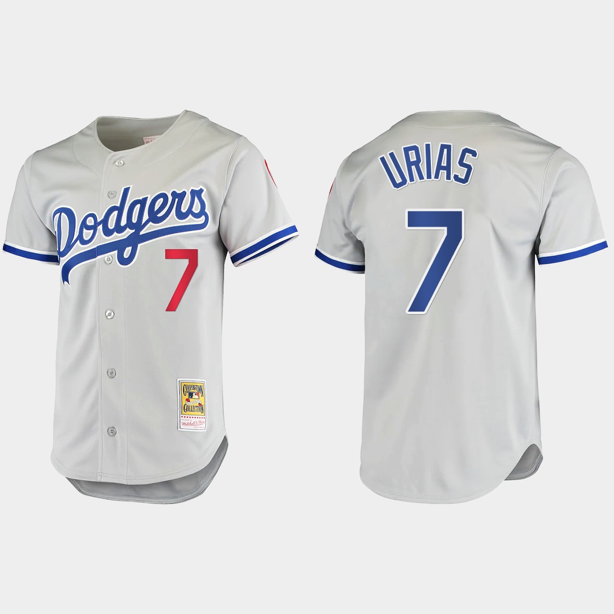 Julio Urias #7 Los Angeles Dodgers Cooperstown Collection Jersey - Gray