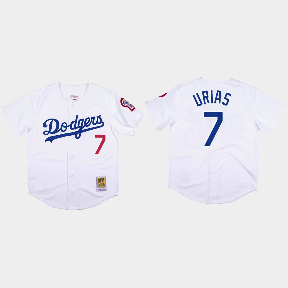 Julio Urias #7 Los Angeles Dodgers Mitchell And Ness 1981 Jersey - White