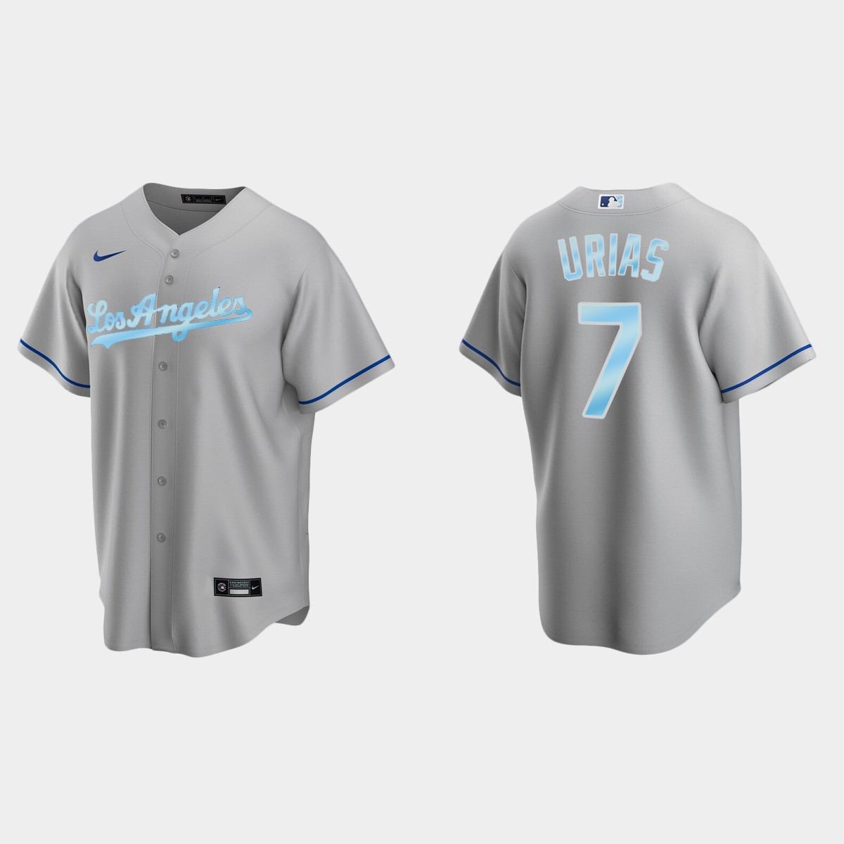 Julio Urias Los Angeles Dodgers 2022 Father's Day Gift Jersey - Gray