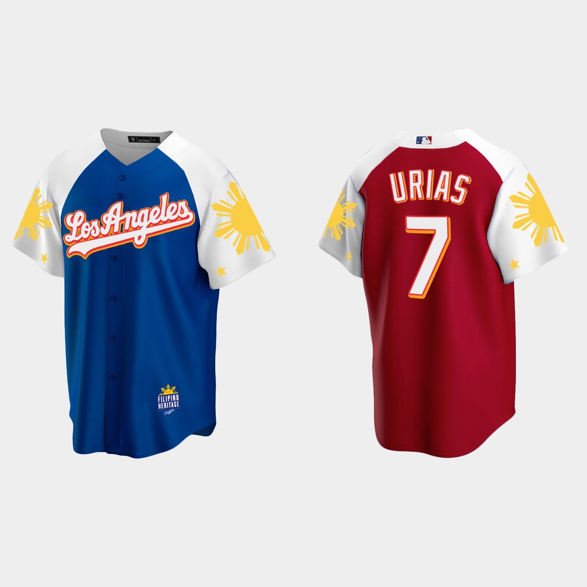 Julio Urias Los Angeles Dodgers 2022 Filipino Heritage Night Jersey - Royal Red
