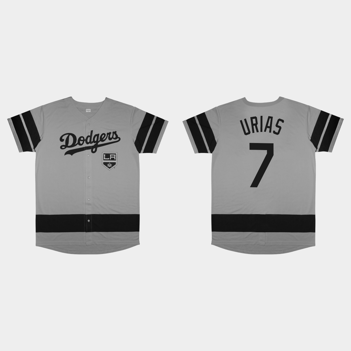 Julio Urias Los Angeles Dodgers 2022 LA Kings Night Jersey - Gray