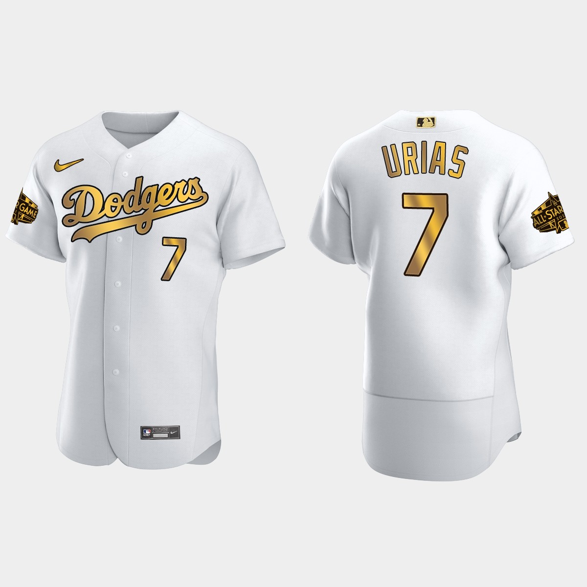 Julio Urias Los Angeles Dodgers 2022 MLB All-Star Game Jersey - White Gold