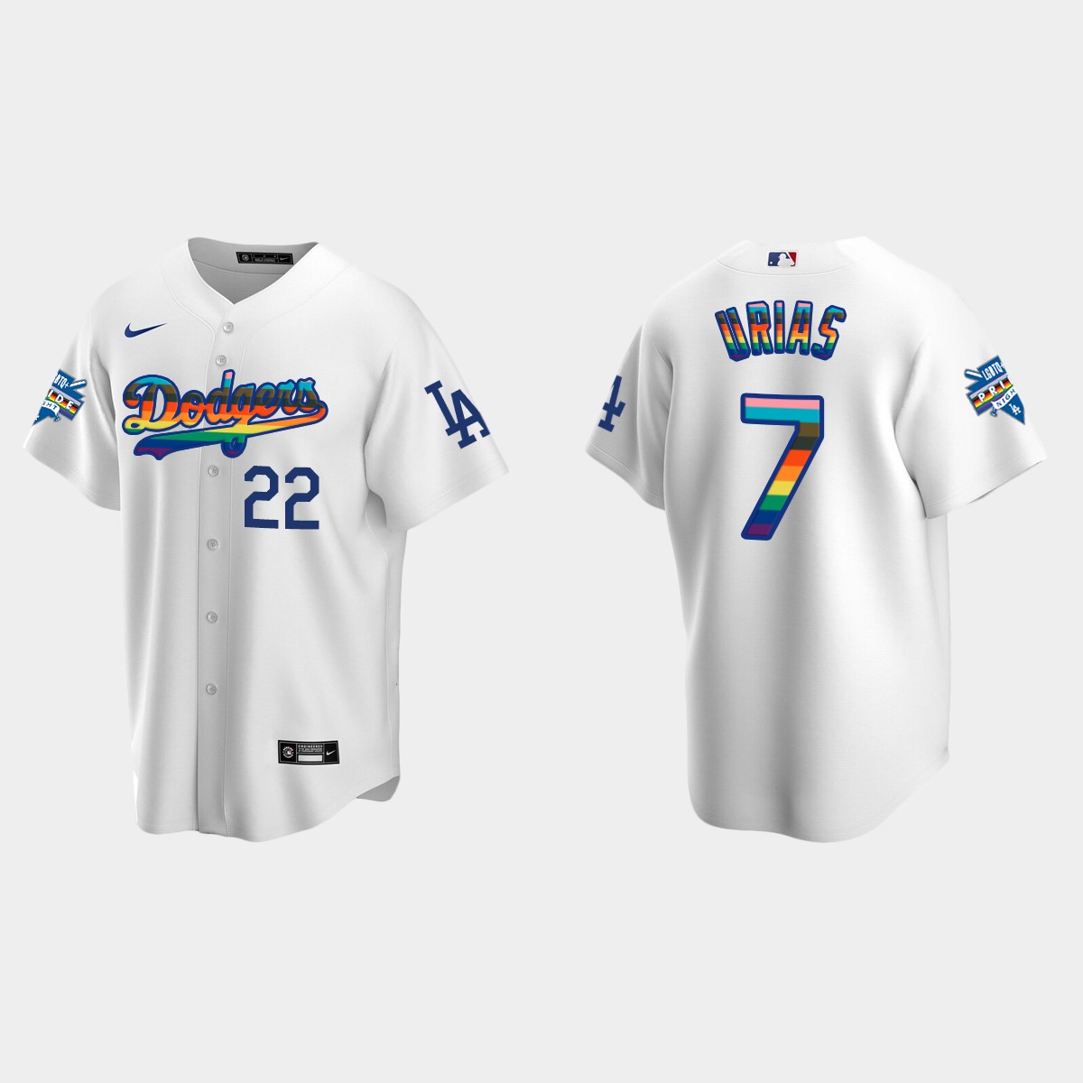 Julio Urias Los Angeles Dodgers 2022 Pride Night LGBTQ Jersey - White