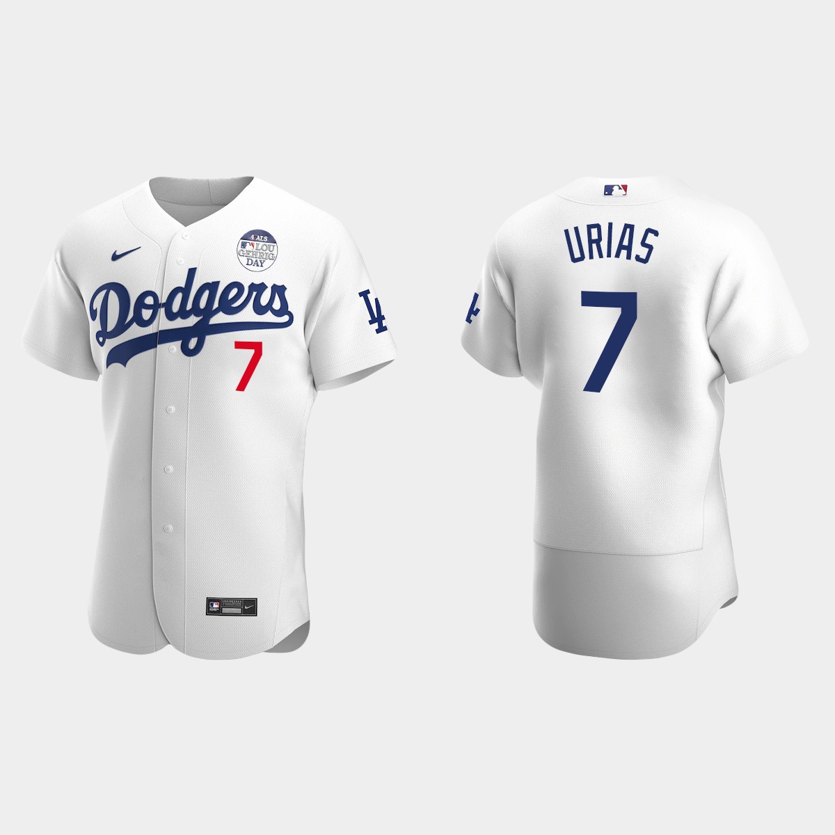 Julio Urias Los Angeles Dodgers 4 ALS Lou Gehrig Day Jersey - White