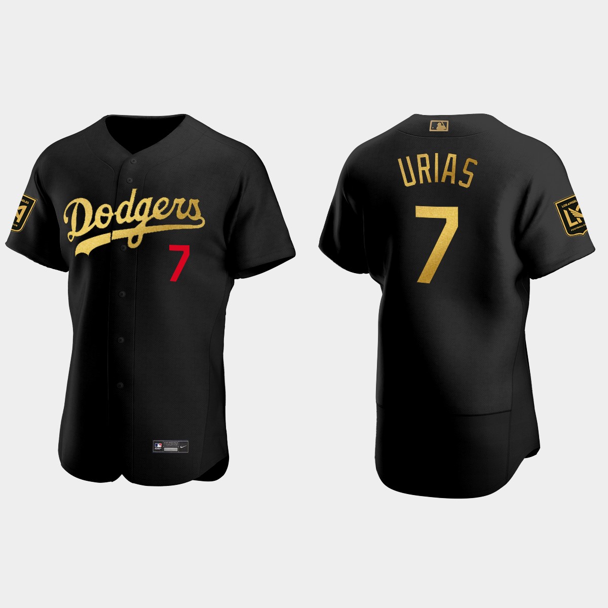 Julio Urias Los Angeles Dodgers LAFC Night Jersey - Black