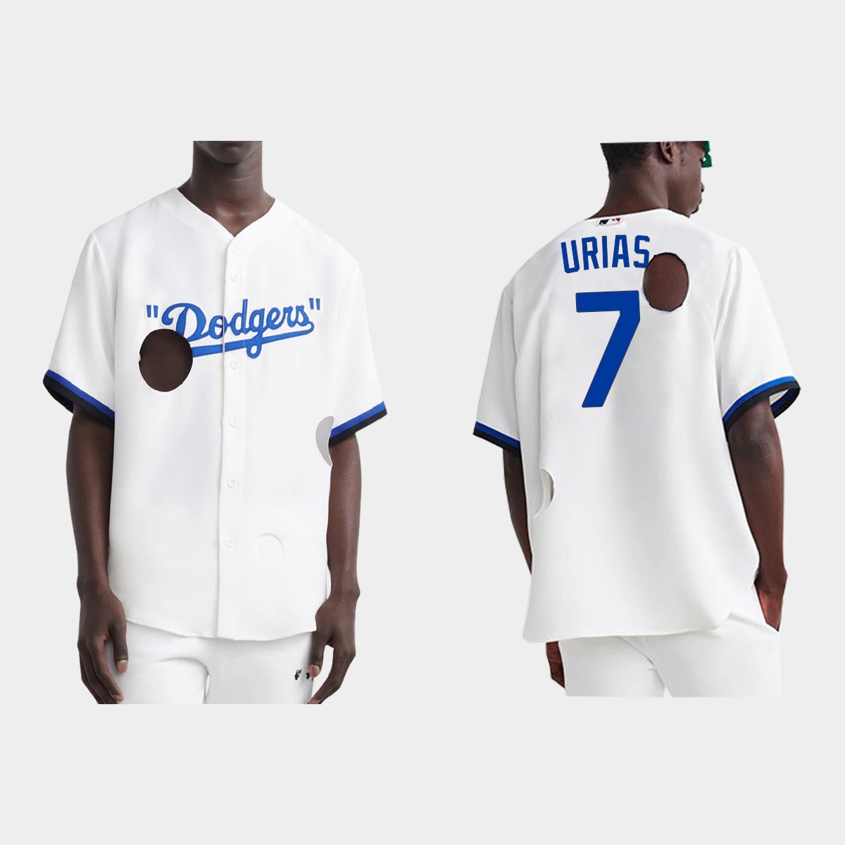 Julio Urias Los Angeles Dodgers Meteor Holes Jersey - White