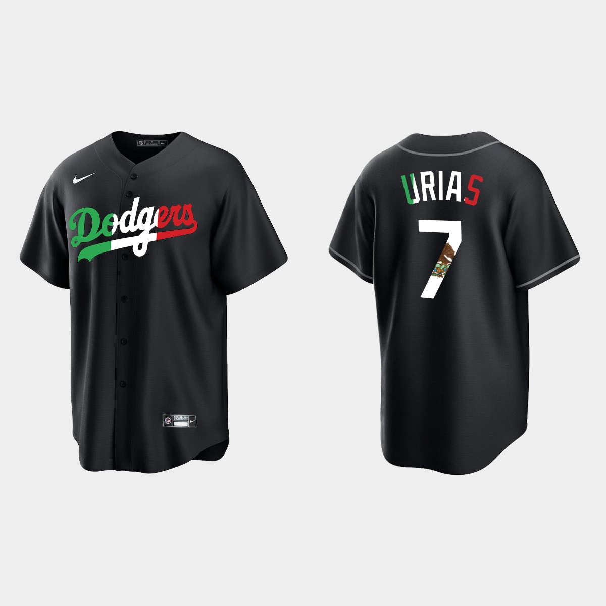 Julio Urias Los Angeles Dodgers Mexican Heritage Night Jersey - Black