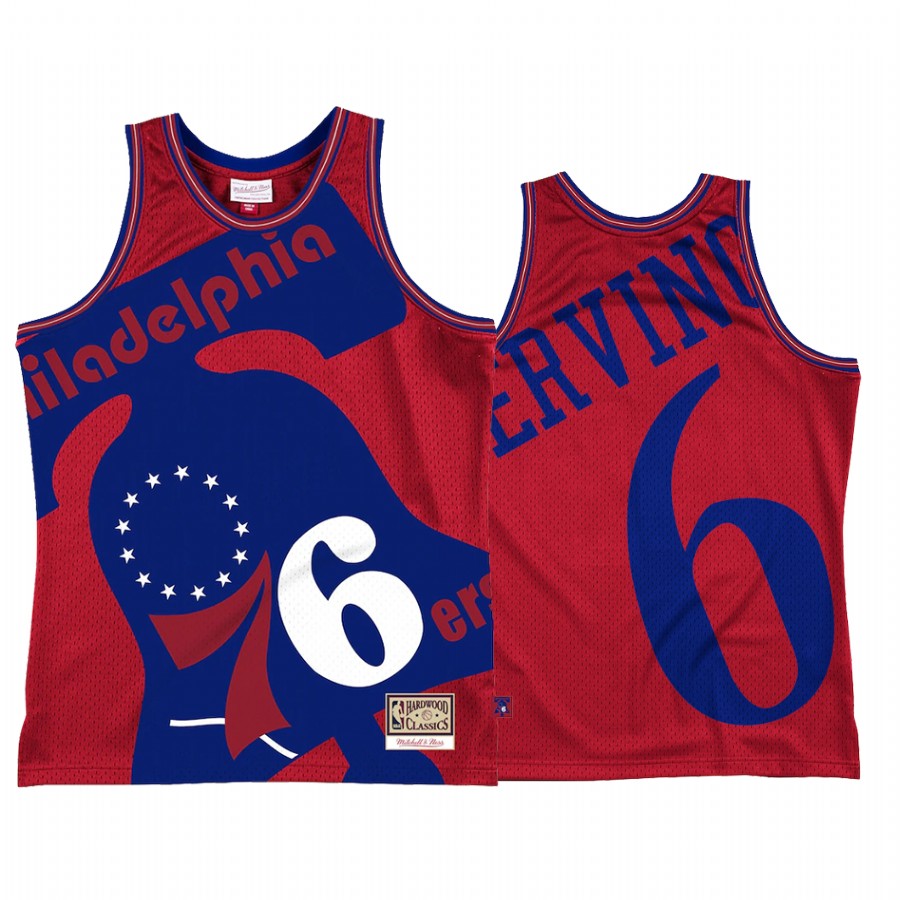 Julius Erving #6 Philadelphia 76ers Blown Out Fashion Jersey Red