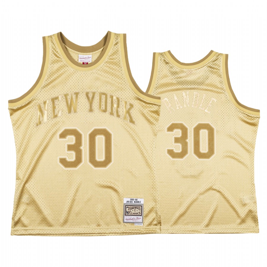 Julius Randle #30 New York Knicks Gold Midas SM Jersey
