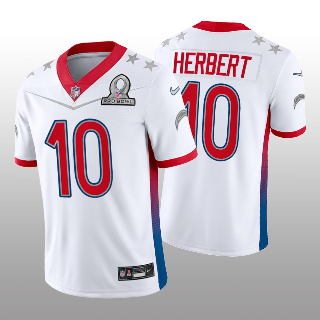 Justin Herbert White Game Jersey 2022 AFC Pro Bowl - Men's