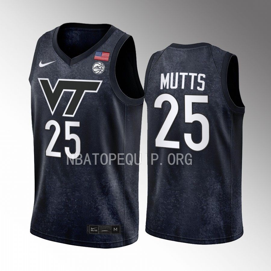 Justyn Mutts Virginia Tech Hokies Black Jersey 2022-23 College  Swingman