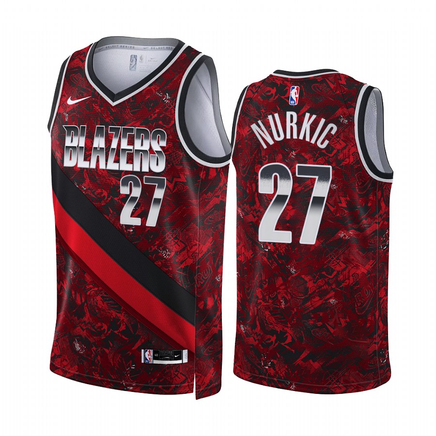 Jusuf Nurkic Portland Trail Blazers Select Series Red Jersey 90s Golden Era