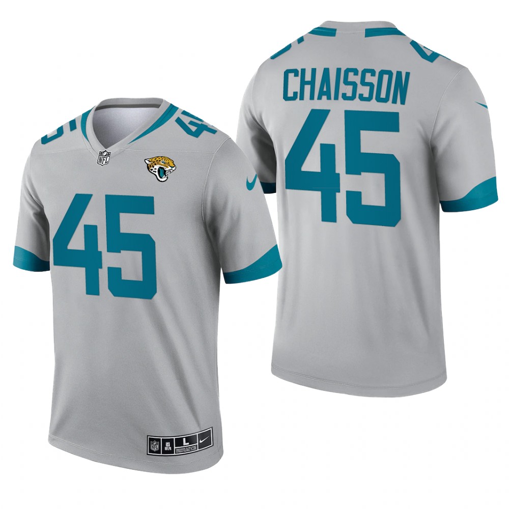 K'Lavon Chaisson Jacksonville Jaguars Silver Jersey Inverted Legend - Men's
