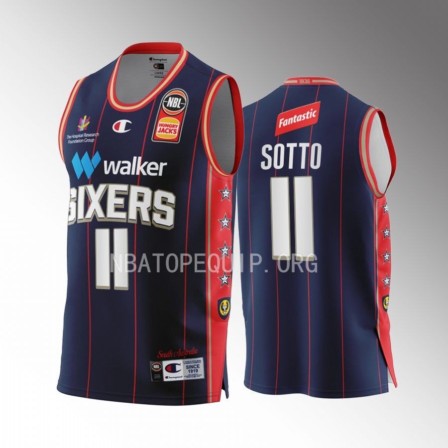 Kai Sotto #11 Adelaide 36ers 2022-23 Home Navy Jersey NBL