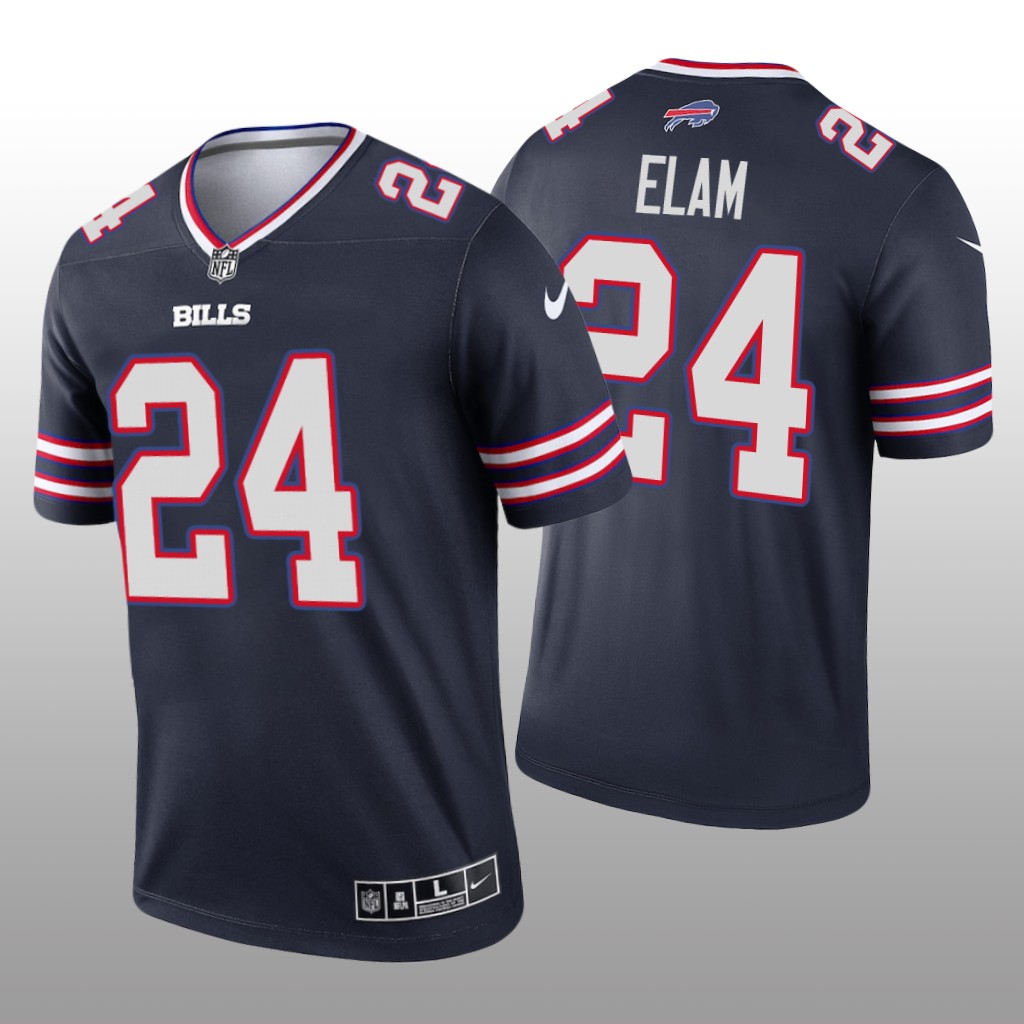 Kaiir Elam Buffalo Bills Navy Jersey Inverted Legend - Men's