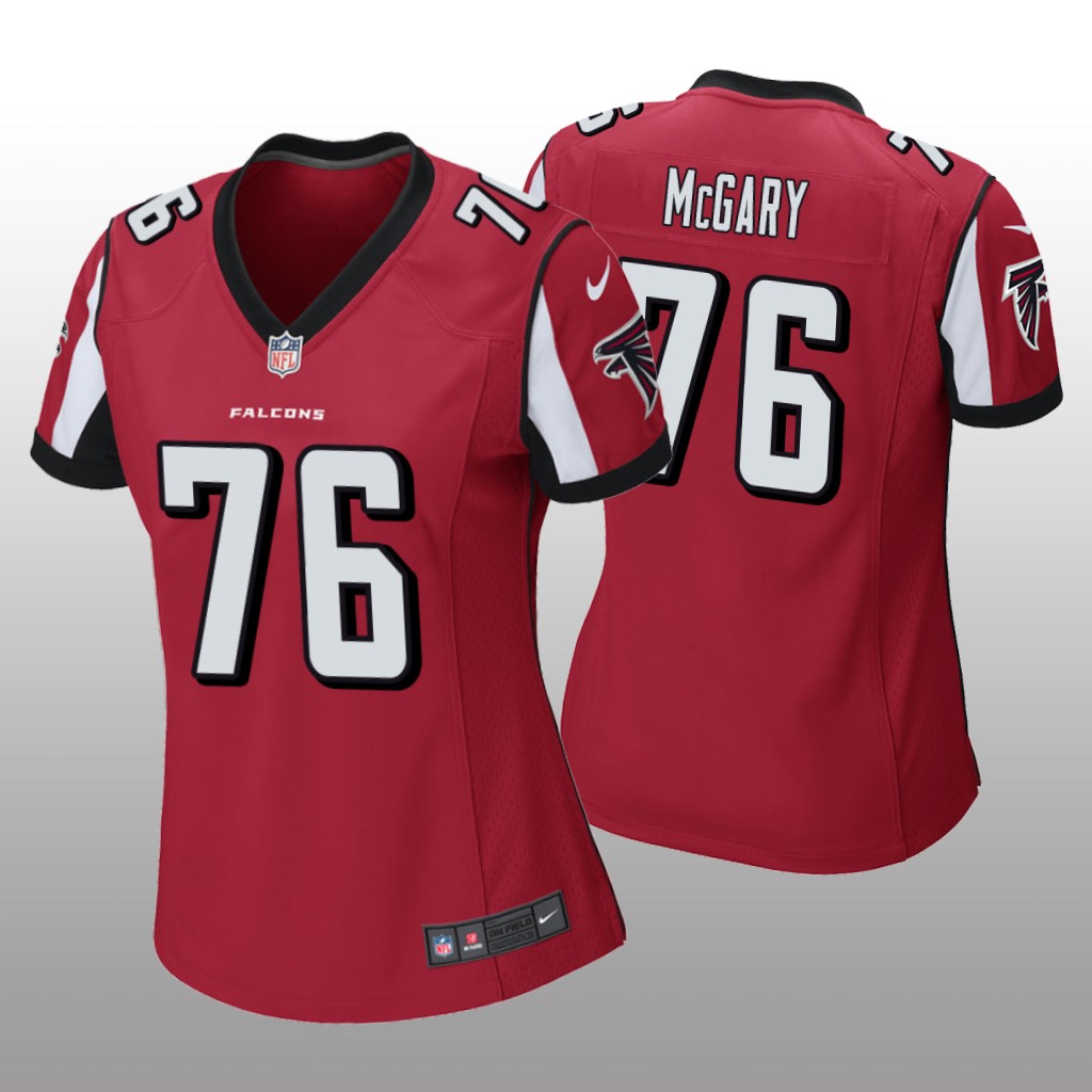 Kaleb McGary Atlanta Falcons Red NFL Draft Game Jersey