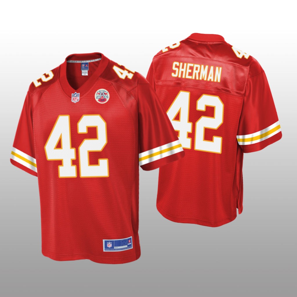 Kansas City Chiefs #42 Red Anthony Sherman Pro Line Jersey - Youth