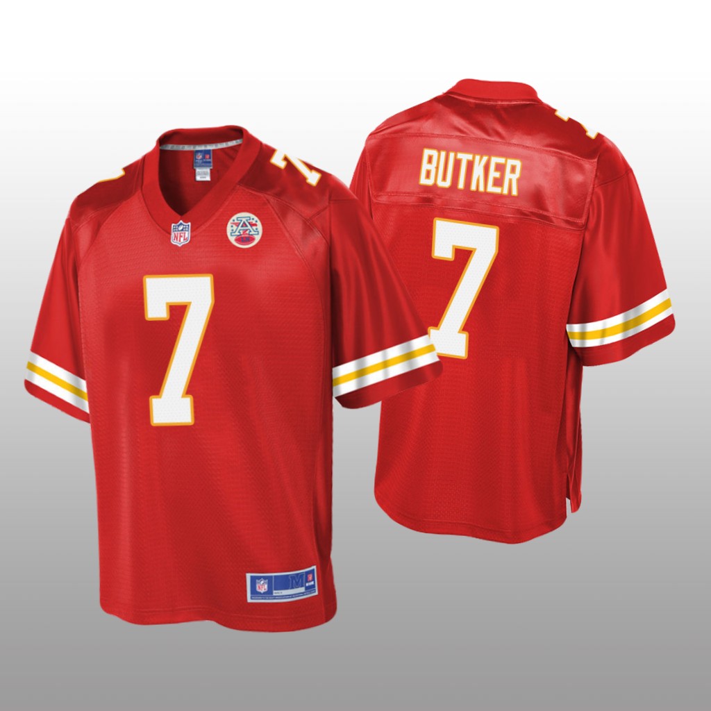 Kansas City Chiefs #7 Red Harrison Butker Pro Line Jersey - Youth