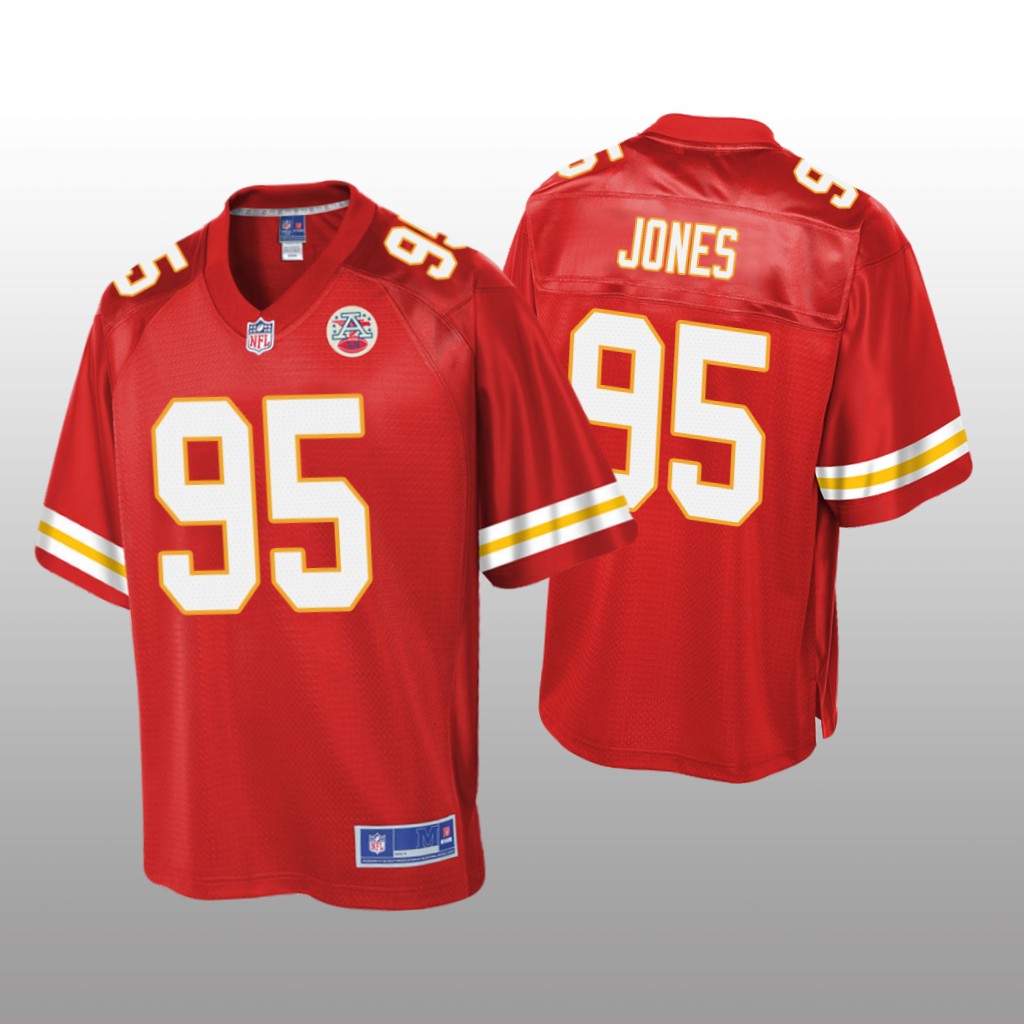 Kansas City Chiefs #95 Red Chris Jones Pro Line Jersey - Youth