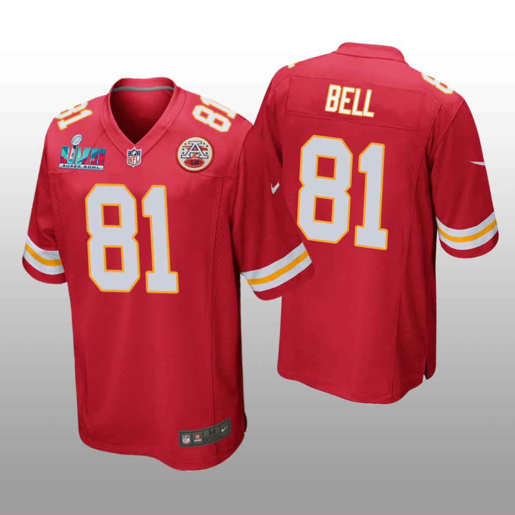 Kansas City Chiefs Blake Bell Red Game Jersey Super Bowl LVII - Men's