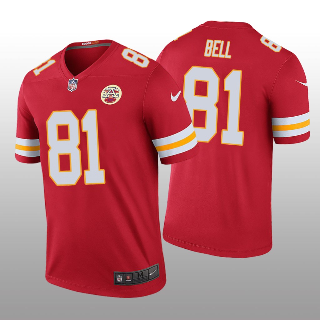 Kansas City Chiefs Blake Bell Red Jersey Color Rush Legend - Men's