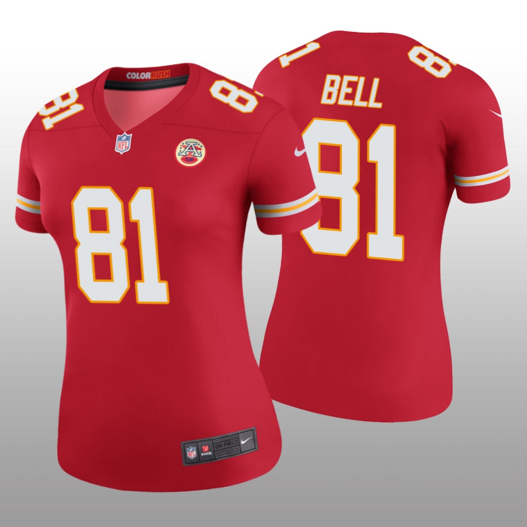Kansas City Chiefs Blake Bell Red Jersey Color Rush Legend - Women's