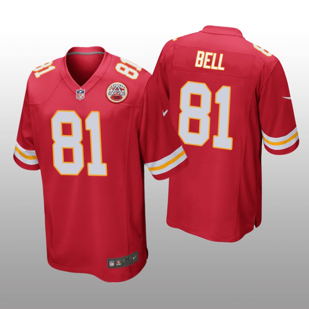 Kansas City Chiefs Blake Bell Red Jersey Game - Men's
