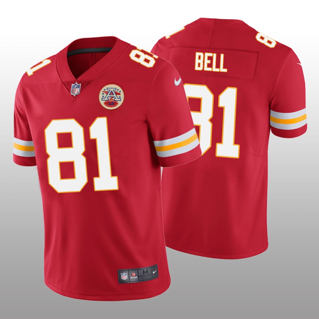 Kansas City Chiefs Blake Bell Red Jersey Vapor Limited - Men's