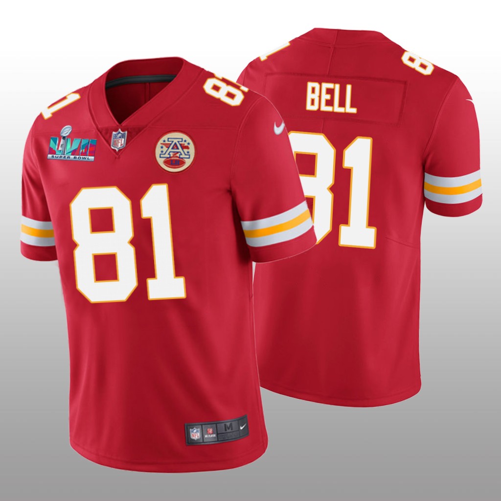Kansas City Chiefs Blake Bell Red Vapor Limited Jersey Super Bowl LVII - Men's