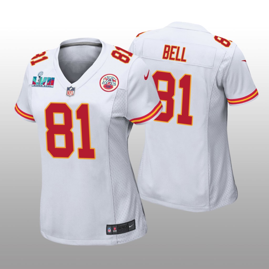 Kansas City Chiefs Blake Bell White Game Jersey Super Bowl LVII - Women's