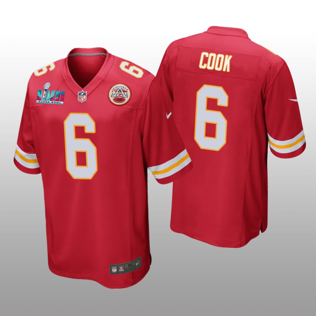 Kansas City Chiefs Bryan Cook Red Game Jersey Super Bowl LVII - Men's