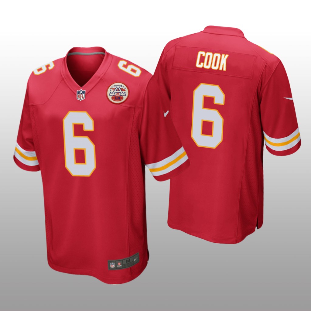 Kansas City Chiefs Bryan Cook Red Jersey Game - Men's