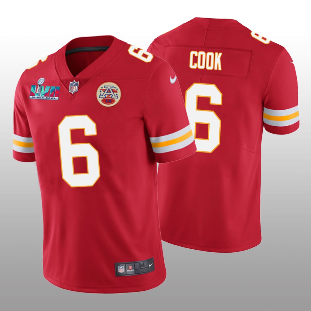 Kansas City Chiefs Bryan Cook Red Vapor Limited Jersey Super Bowl LVII - Men's