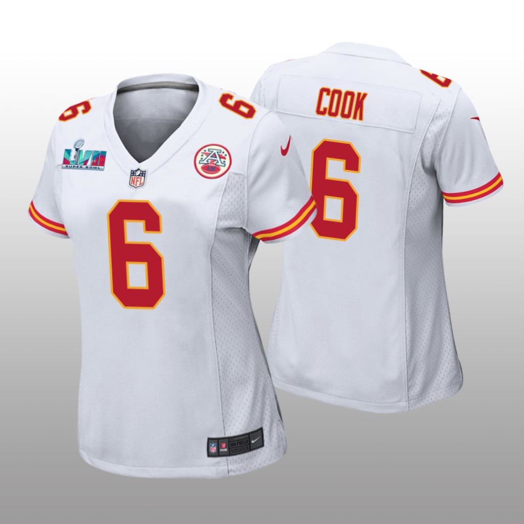 Kansas City Chiefs Bryan Cook White Game Jersey Super Bowl LVII - Women's
