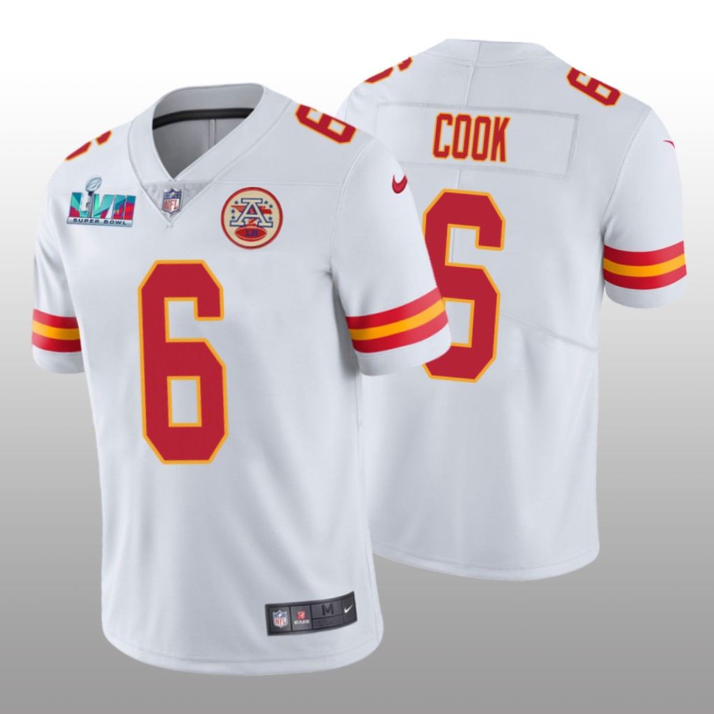 Kansas City Chiefs Bryan Cook White Vapor Limited Jersey Super Bowl LVII - Men's